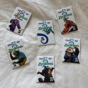 Disney Zootopia 2 3D Exclusive Movie Promo Pin Badge